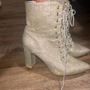 Super cute Allegra K boot heels sparkly